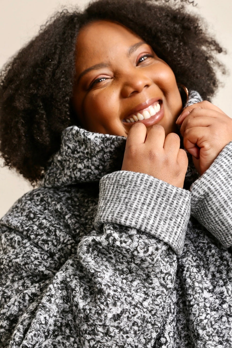 Manteau bouclette SUPER