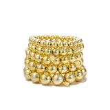 Bracelets Elastiqués - Boules Dorées