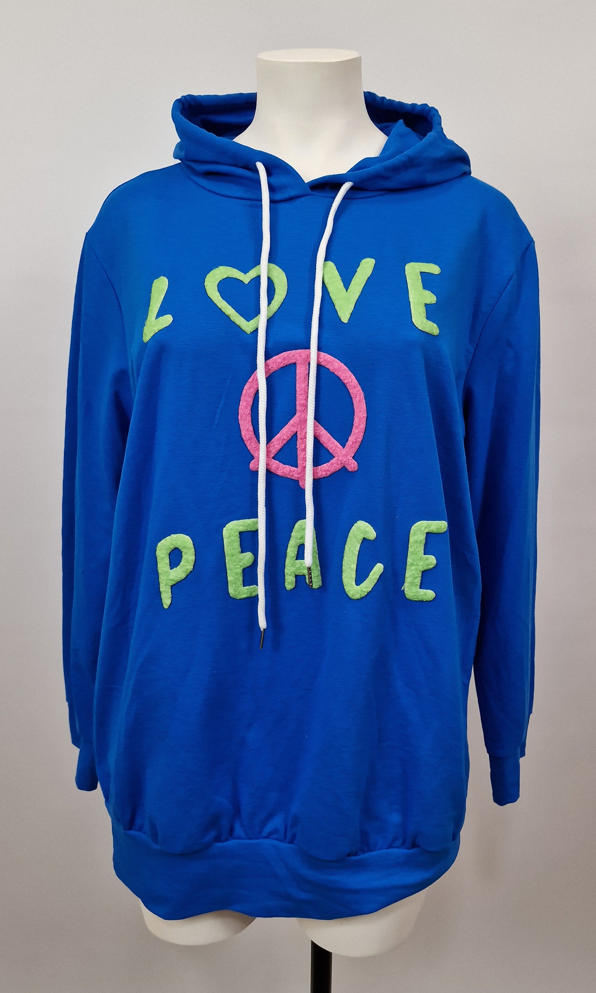 Pull à capuche Love Peace (42-46)