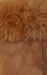 Gants avec bord fourré