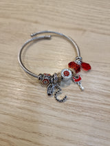 Bracelet souple - Clé et cadenas