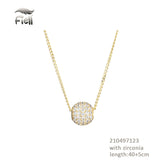 Collier court - petite boule brillante