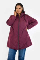 Parka avec tirette et capuche