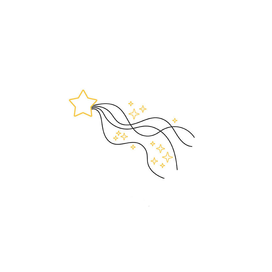 Tattoo Lovely - étoile filante