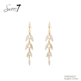 Boucles d'oreilles longues feuilles