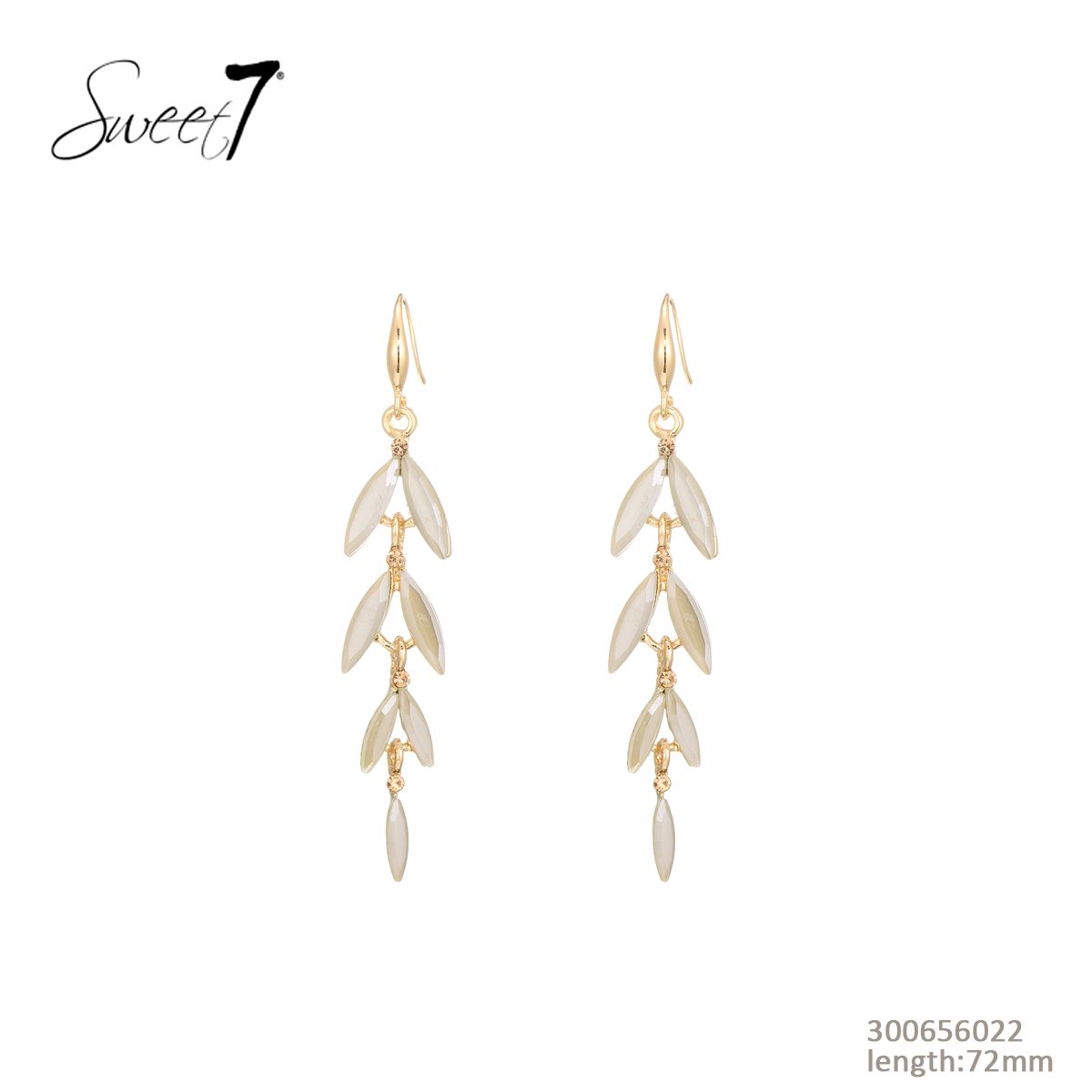 Boucles d'oreilles longues feuilles