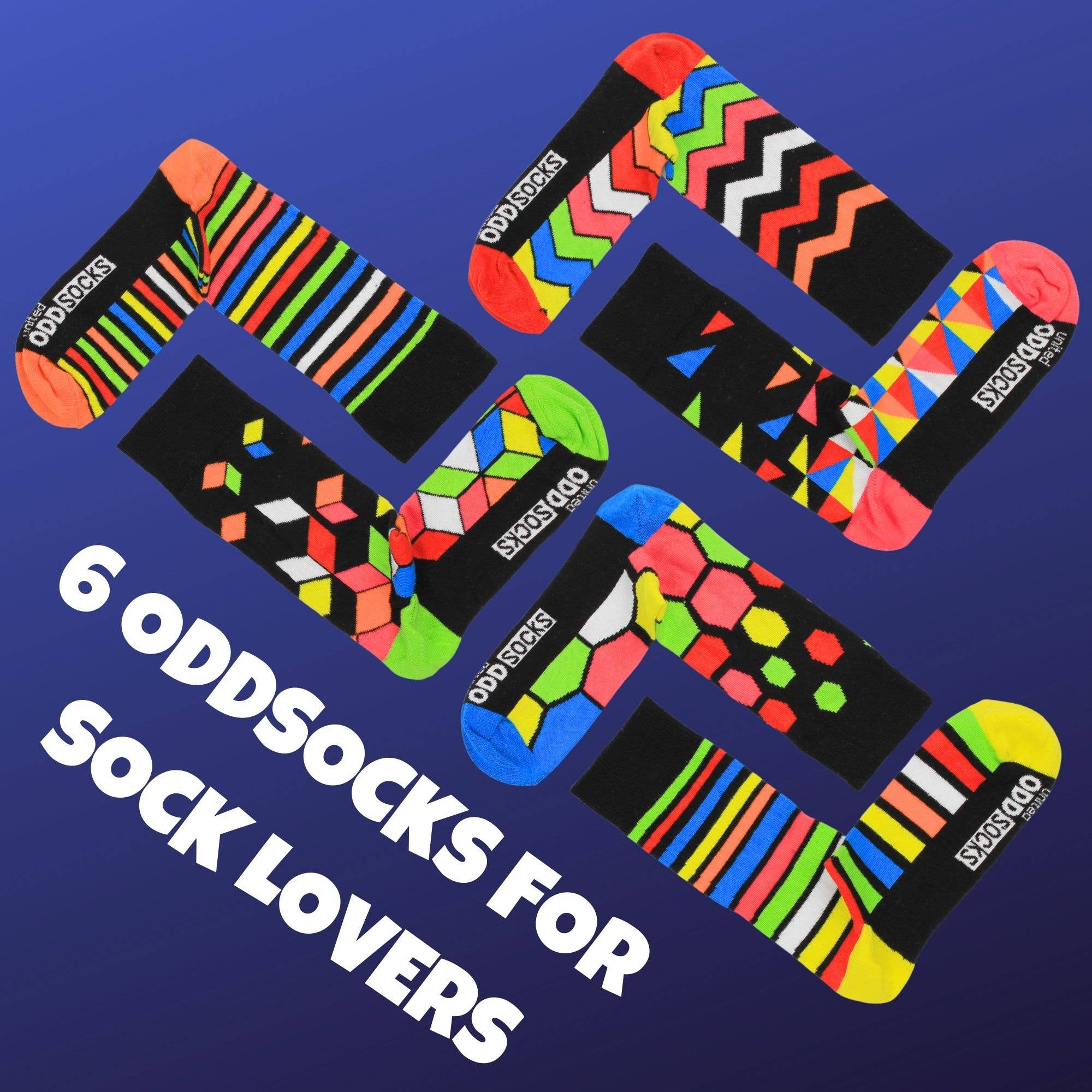 SOCKS ADDICT | Coffret cadeau de 6 chaussettes dépareillées - 39-46