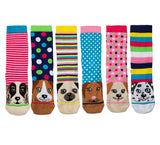 PAWSOME | Coffret cadeau de 6 chaussettes dépareillées - 37-42