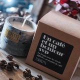 Bougie artisanale - Un café et un bonjour svp