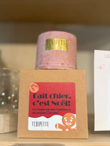 Bougie artisanale - Fais chier, c'est Noël ! (chocolat)