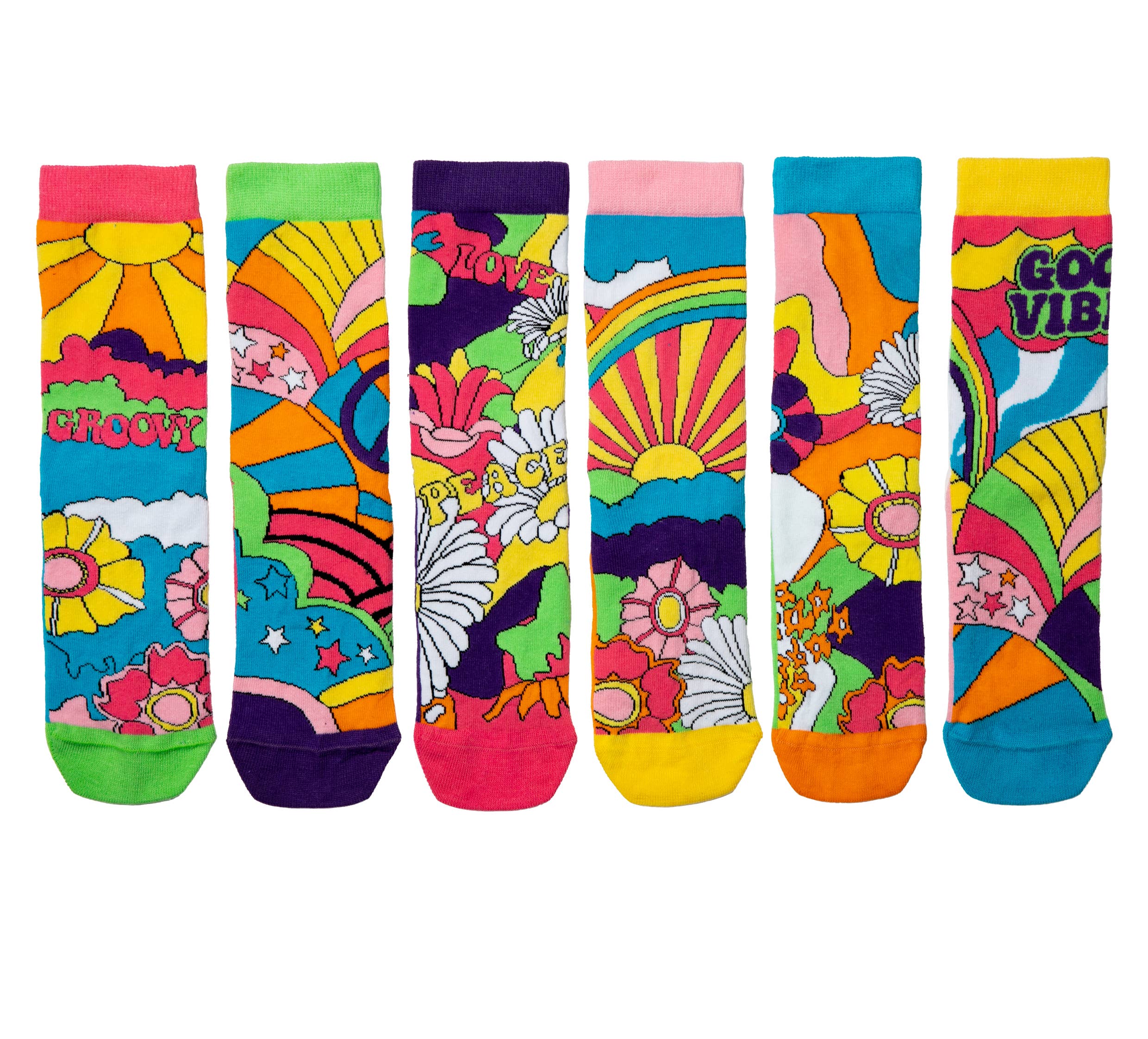 HIPPY GO LUCKY | Coffret cadeau de 6 chaussettes dépareillées - 37-42