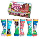 GIDDY UP | Coffret cadeau de 6 chaussettes dépareillées - 30.5 - 38.5