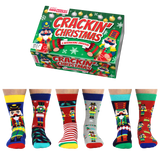 CRACKIN' CHRISTMAS | Coffret cadeau de 6 chaussettes dépareillées - 39-46