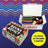 SOCKS ADDICT | Coffret cadeau de 6 chaussettes dépareillées - 39-46
