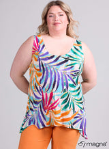Top stretch bretelles larges - Jungle