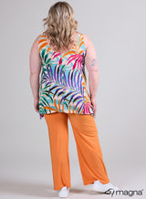 Top stretch bretelles larges - Jungle