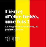 Bougie artisanale - Fier d'être belge ! (Cuberdon)