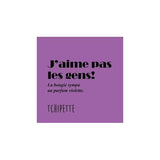 Bougie artisanale - J'aime pas les gens! (Violette)