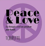 Bougie artisanale - Peace& Love (Patchouli)