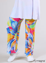 Pantalon fleurs colorées