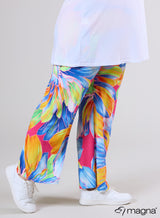 Pantalon fleurs colorées
