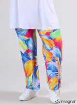 Pantalon fleurs colorées