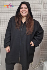 Manteau Laine avec capuche