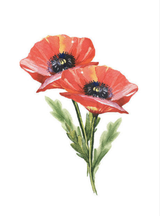 Tattoo Lovely - Coquelicot