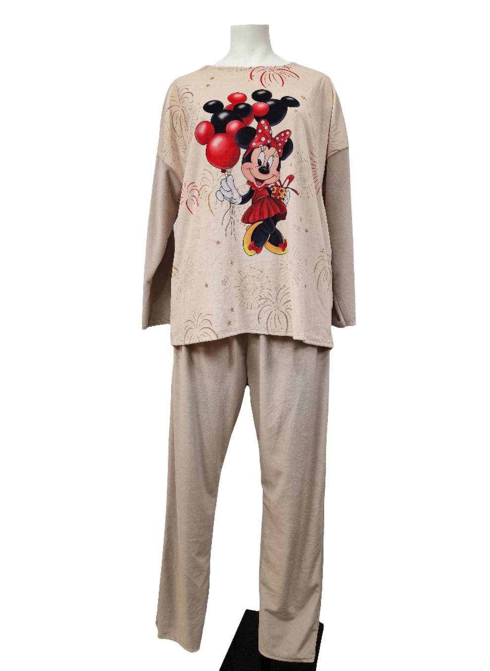 Pyjama en velours - Minnie avec ballon