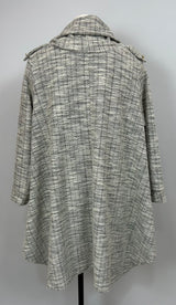 Pull KATY col boule - tweed gris
