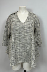Tunique KATY courte tweed gris