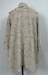 Pull KATY col boule - tweed beige