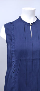 Top sans manche bleu foncé