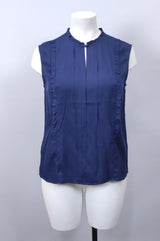 Top sans manche bleu foncé