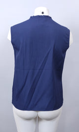 Top sans manche bleu foncé