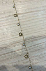 Bracelet pour cheville Fleur percée