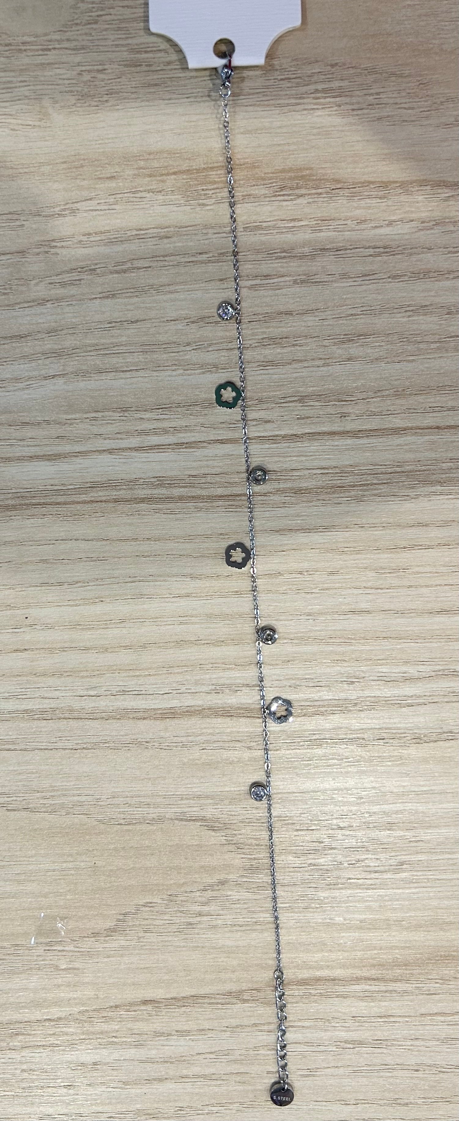 Bracelet pour cheville Fleur percée