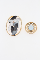 Broche aimantée - pétales