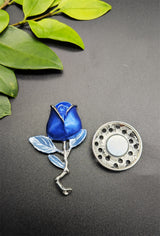 Broche aimantée - Rose