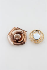 Broche aimantée - Rose