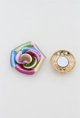 Broche aimantée - Rose
