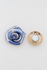 Broche aimantée - Rose