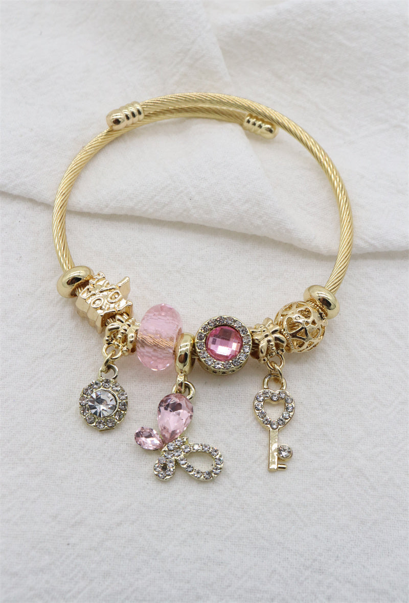 Bracelet souple Papillon bicolor