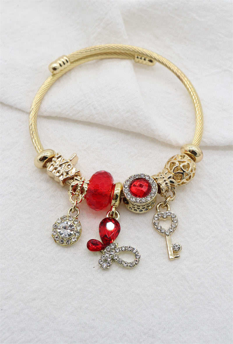 Bracelet souple Papillon bicolor