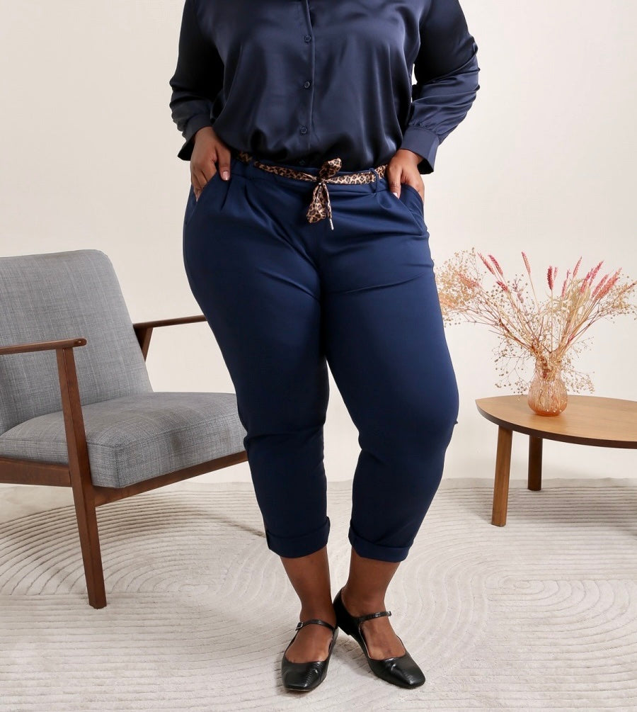 Pantalon Paperbag stretch