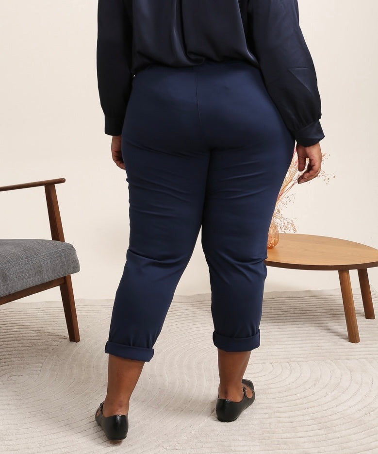Pantalon Paperbag stretch