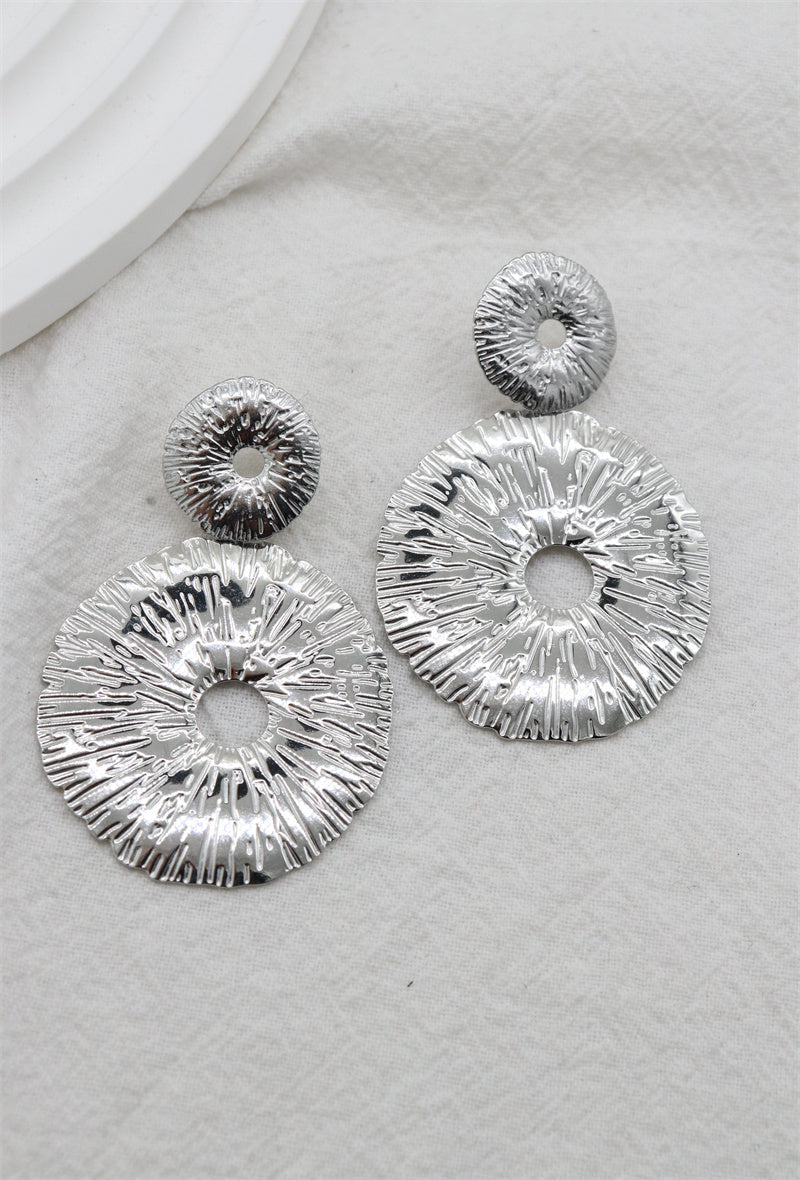 Boucles d'oreilles Cercles frappés