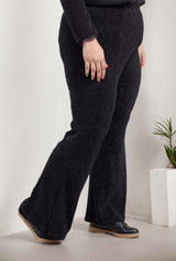 Pantalon évasé à paillettes