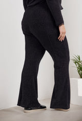 Pantalon évasé à paillettes