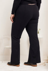 Pantalon stretch coupe évasée